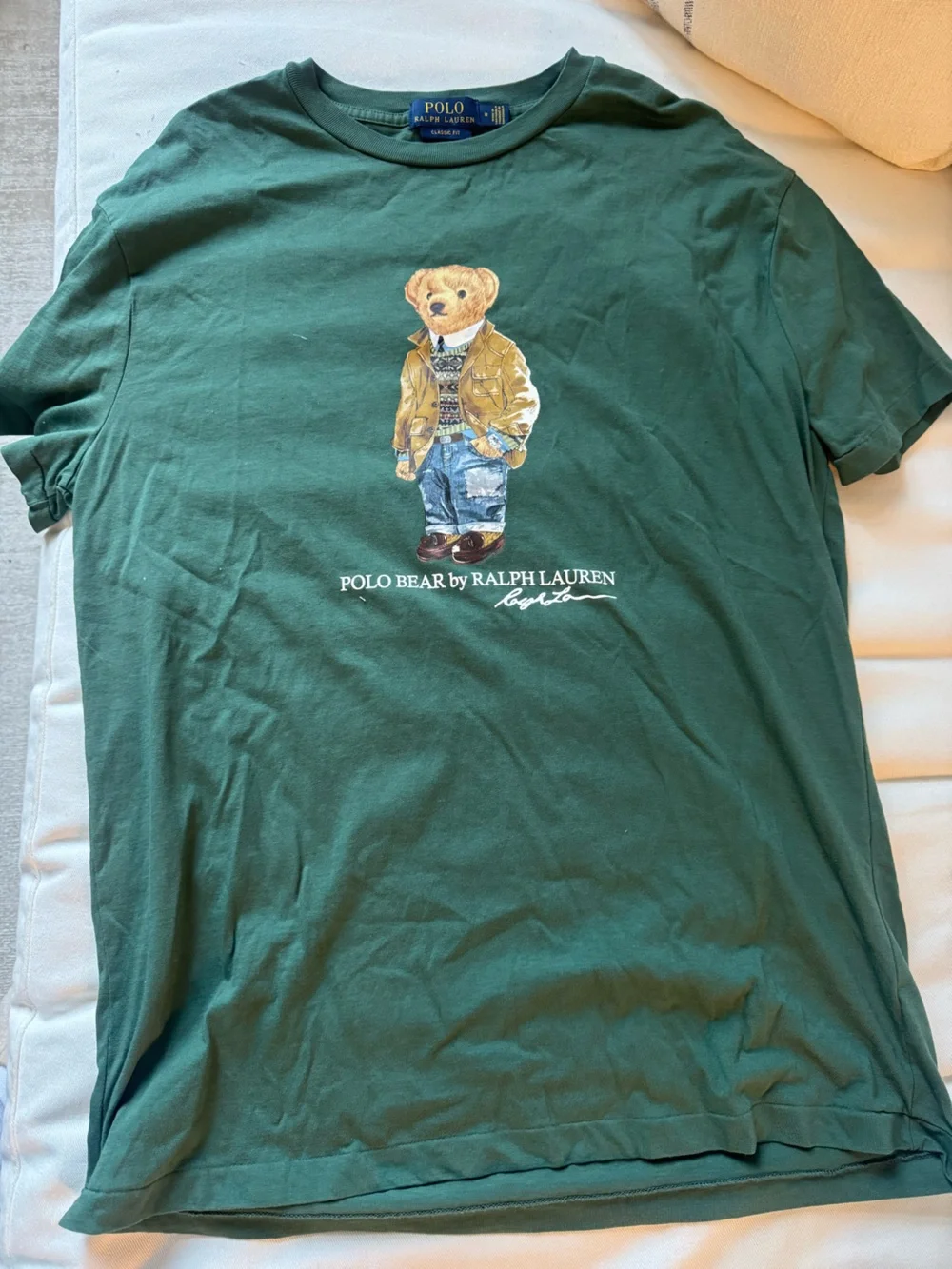 Polo Ralph Lauren Green Polo Bear Graphic Tee- Men’s Medium